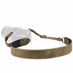 MegaGear SLR, DSLR Sierra Series Genuine Leather Green Camera Strap NIB